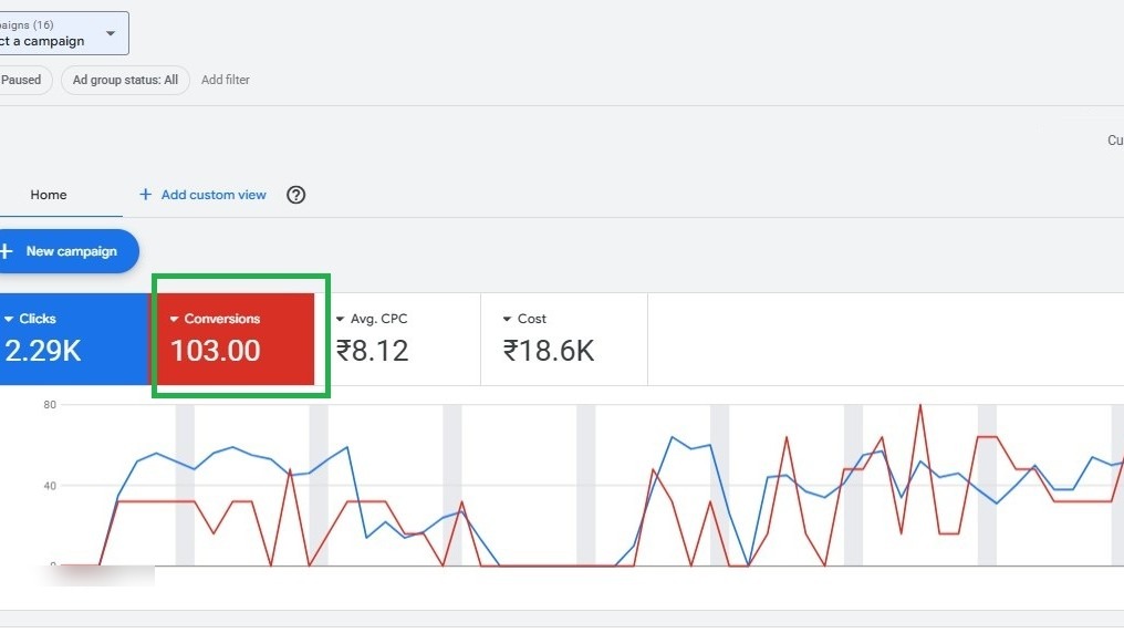Google Ads overview screenshot